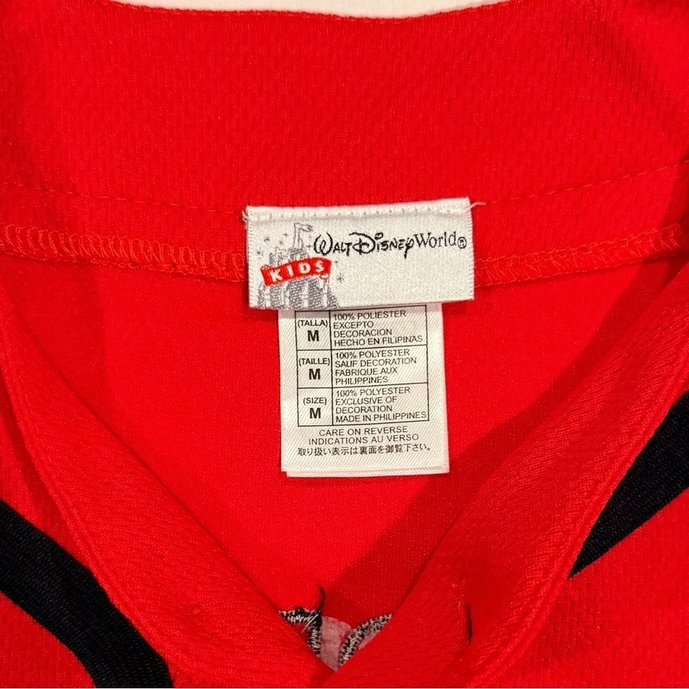 Vintage Cars Lightning McQueen Baseball Jersey Boys Medium Walt Disney World